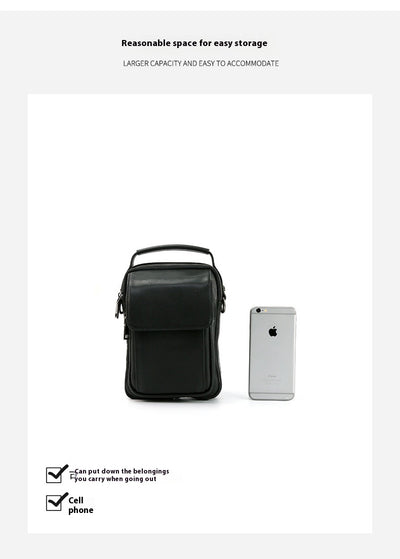 Bolsa Mensajera de Cuero Genuino Retro - Estilo Casual para Hombre - Image 21