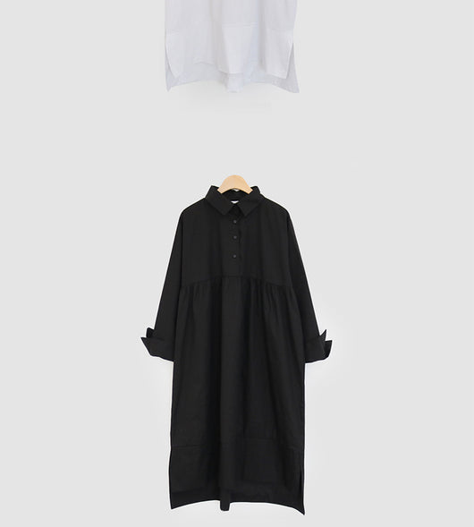 Vestido Camisero Holgado Talla Grande Manga Larga para Mujer - Image 33