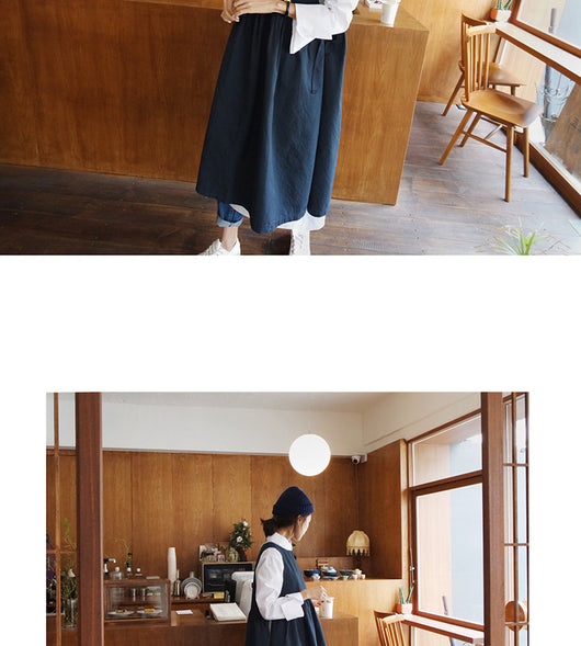 Vestido Camisero Holgado Talla Grande Manga Larga para Mujer - Image 50