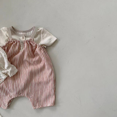 Enterizo Infantil de Tirantes con Rayas Verticales - Colección Verano - Image 22