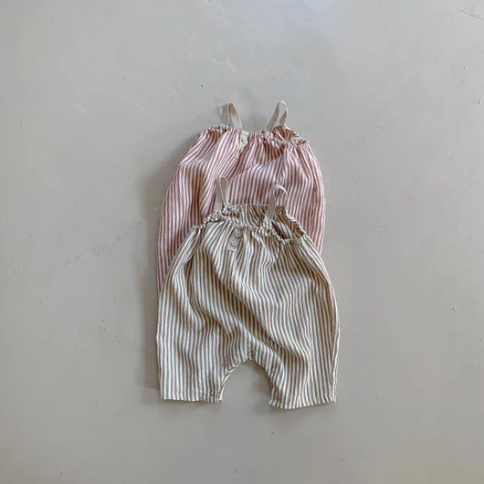 Enterizo Infantil de Tirantes con Rayas Verticales - Colección Verano - Image 27