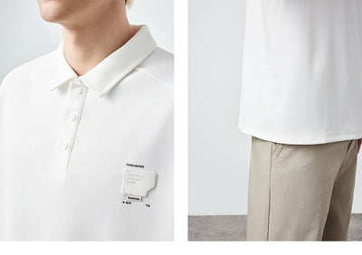 Polo Manga Corta Textura Waffle Oversize para Hombre 240g - Image 10