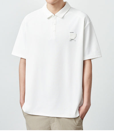 Polo Manga Corta Textura Waffle Oversize para Hombre 240g - Image 12