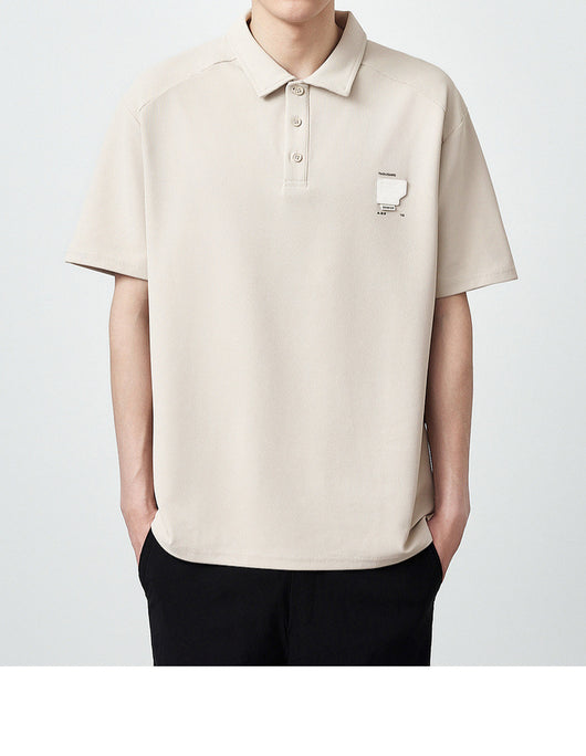 Polo Manga Corta Textura Waffle Oversize para Hombre 240g - Image 13