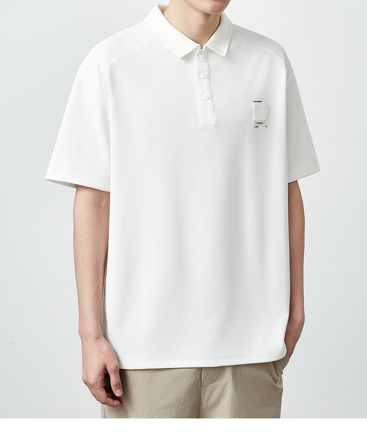 Polo Manga Corta Textura Waffle Oversize para Hombre 240g - Image 15