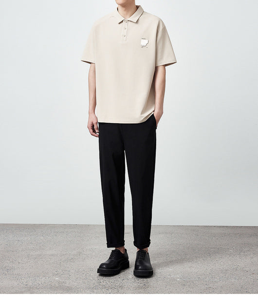 Polo Manga Corta Textura Waffle Oversize para Hombre 240g - Image 16