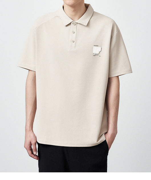Polo Manga Corta Textura Waffle Oversize para Hombre 240g - Image 17