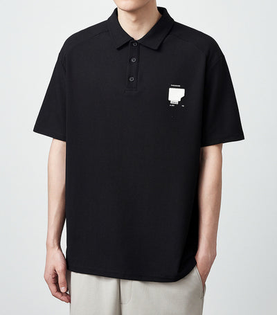 Polo Manga Corta Textura Waffle Oversize para Hombre 240g - Image 20