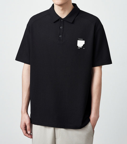 Polo Manga Corta Textura Waffle Oversize para Hombre 240g - Image 20