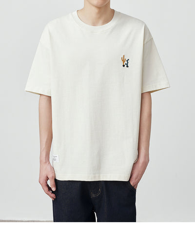 Playera Holgada para Hombre con Estampado Cartoon 230g - Image 10