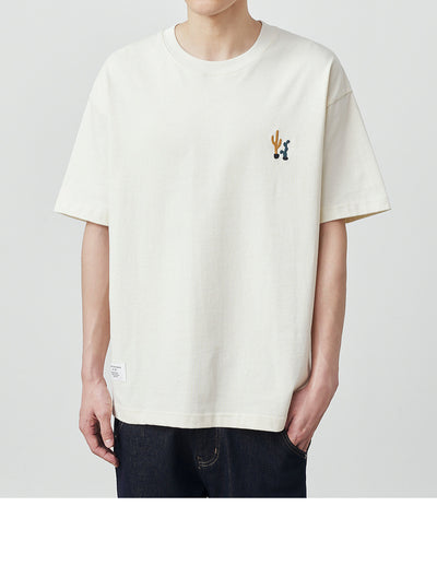 Playera Holgada para Hombre con Estampado Cartoon 230g - Image 16