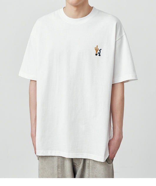 Playera Holgada para Hombre con Estampado Cartoon 230g - Image 19