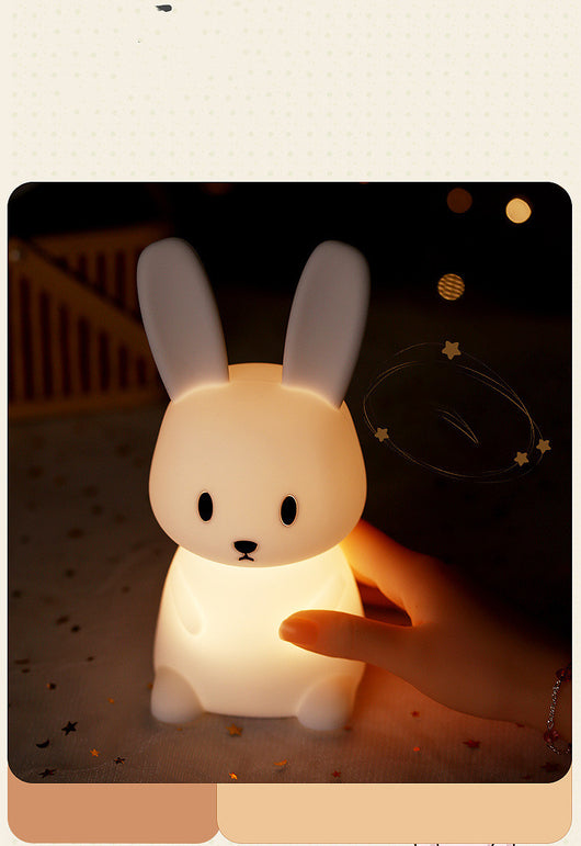 Lámpara Infantil Conejo Silicona LED Multicolor - Luz Nocturna Táctil - Image 10