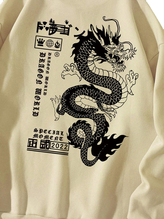 Sudadera Holgada Estampado Dragón Tokio Otoño Invierno - Image 14