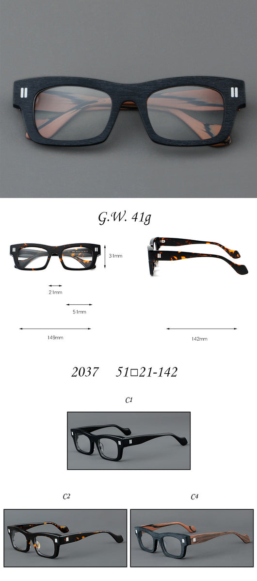 Gafas Retro de Marco Patchwork con Cristales Gruesos - Image 17