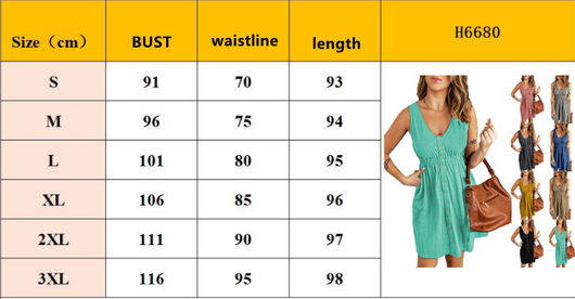 Vestido Corto Sin Mangas de Color Liso con Cintura Definida - Image 11