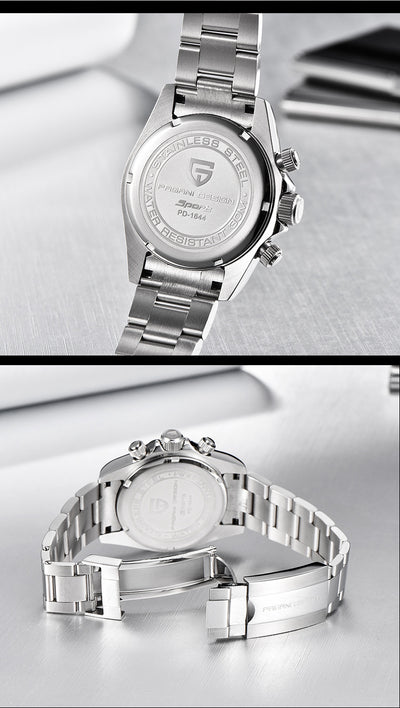 Reloj de Hombre Acero Inoxidable Cristales Multicolor Resistente al Agua - Image 15
