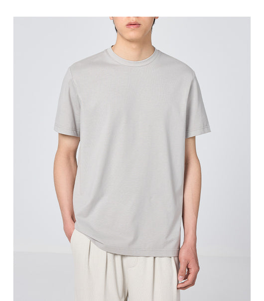 Playera Básica Cuello Redondo Color Sólido con Efecto Fresco - Image 15