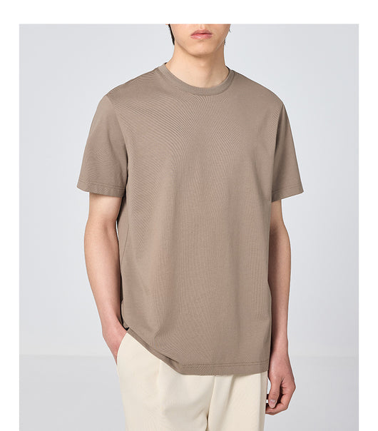 Playera Básica Cuello Redondo Color Sólido con Efecto Fresco - Image 19