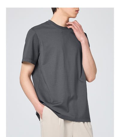 Playera Básica Cuello Redondo Color Sólido con Efecto Fresco - Image 30