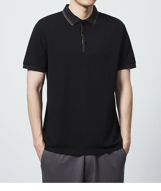 Polo Camiseta Algodón Peinado Mercerizado con Rayas en Contraste - Image 10