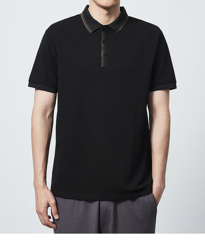 Polo Camiseta Algodón Peinado Mercerizado con Rayas en Contraste - Image 11