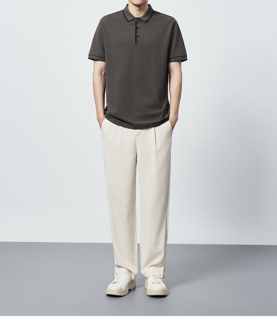 Polo Camiseta Algodón Peinado Mercerizado con Rayas en Contraste - Image 16