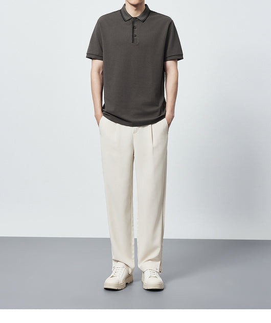 Polo Camiseta Algodón Peinado Mercerizado con Rayas en Contraste - Image 16