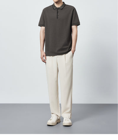 Polo Camiseta Algodón Peinado Mercerizado con Rayas en Contraste - Image 17