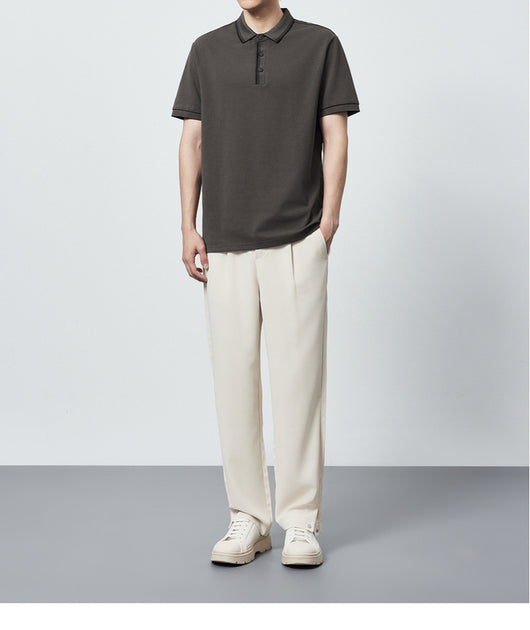 Polo Camiseta Algodón Peinado Mercerizado con Rayas en Contraste - Image 17