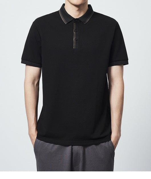 Polo Camiseta Algodón Peinado Mercerizado con Rayas en Contraste - Image 18