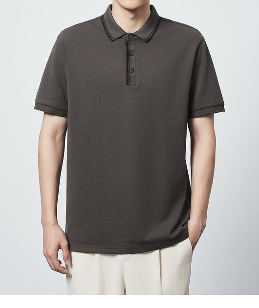 Polo Camiseta Algodón Peinado Mercerizado con Rayas en Contraste - Image 20