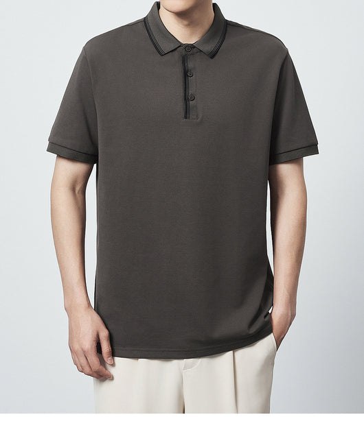 Polo Camiseta Algodón Peinado Mercerizado con Rayas en Contraste - Image 22