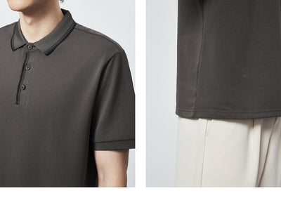 Polo Camiseta Algodón Peinado Mercerizado con Rayas en Contraste - Image 27