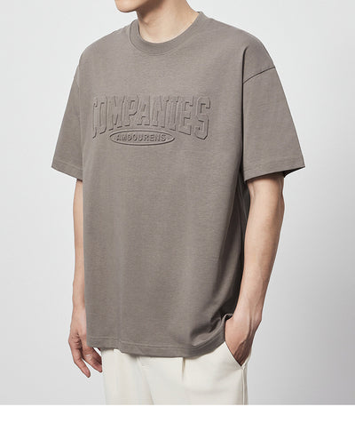 Camiseta Suelta de Algodón con Estampado de Letras y Cuello Redondo - Image 9