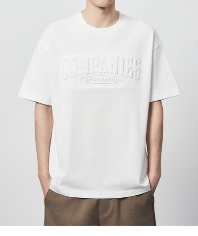 Camiseta Suelta de Algodón con Estampado de Letras y Cuello Redondo - Image 13