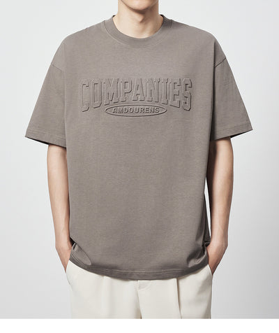Camiseta Suelta de Algodón con Estampado de Letras y Cuello Redondo - Image 14