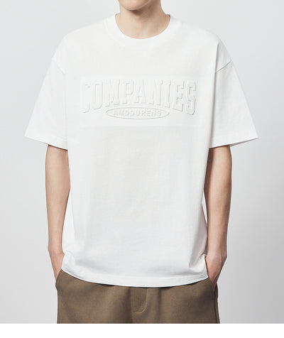 Camiseta Suelta de Algodón con Estampado de Letras y Cuello Redondo - Image 16