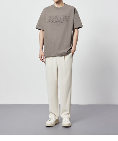 Camiseta Suelta de Algodón con Estampado de Letras y Cuello Redondo - Image 17