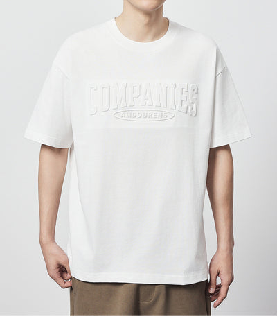 Camiseta Suelta de Algodón con Estampado de Letras y Cuello Redondo - Image 18