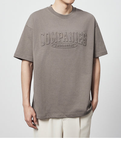 Camiseta Suelta de Algodón con Estampado de Letras y Cuello Redondo - Image 20