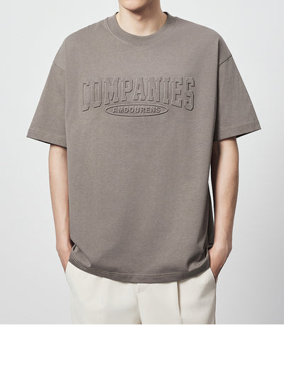 Camiseta Suelta de Algodón con Estampado de Letras y Cuello Redondo - Image 23