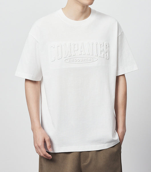 Camiseta Suelta de Algodón con Estampado de Letras y Cuello Redondo - Image 24