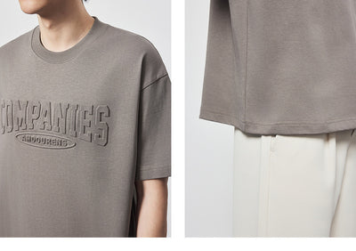 Camiseta Suelta de Algodón con Estampado de Letras y Cuello Redondo - Image 25