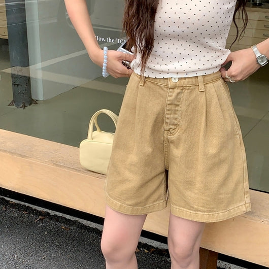 Pantalón Cropped Casual de Talle Alto con Pliegues Reductores - Image 43