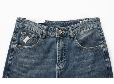 Pantalones Vaqueros Rectos Lavados Versátiles para Hombre - Image 13