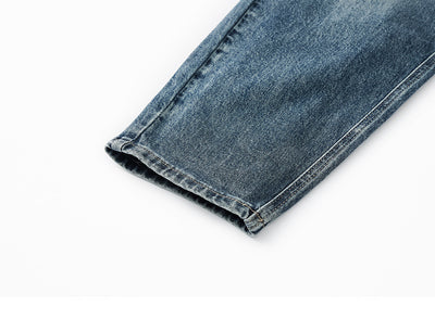 Pantalones Vaqueros Rectos Lavados Versátiles para Hombre - Image 18