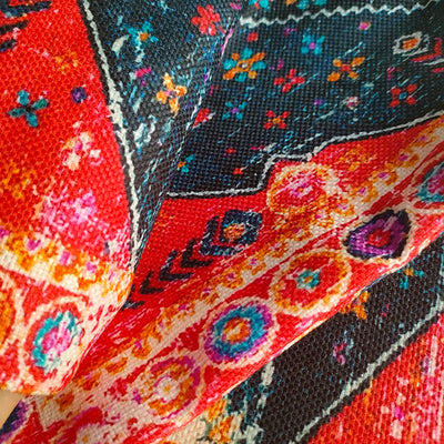 Almohada Reversible Étnica de Lino Bohemio Doble Cara - Image 39