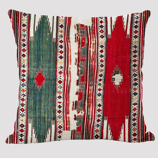 Almohada Reversible Étnica de Lino Bohemio Doble Cara - Image 40