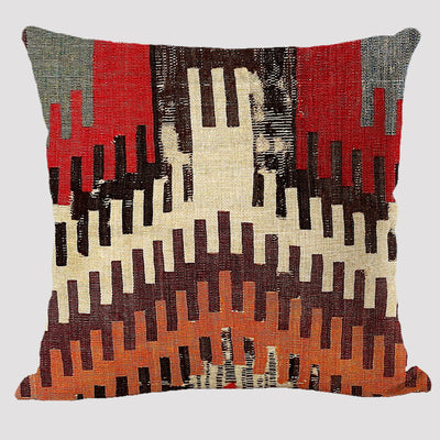 Almohada Reversible Étnica de Lino Bohemio Doble Cara - Image 43